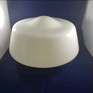 1920's Antique Milkglass Schoolhouse Large Light Fixture cover.